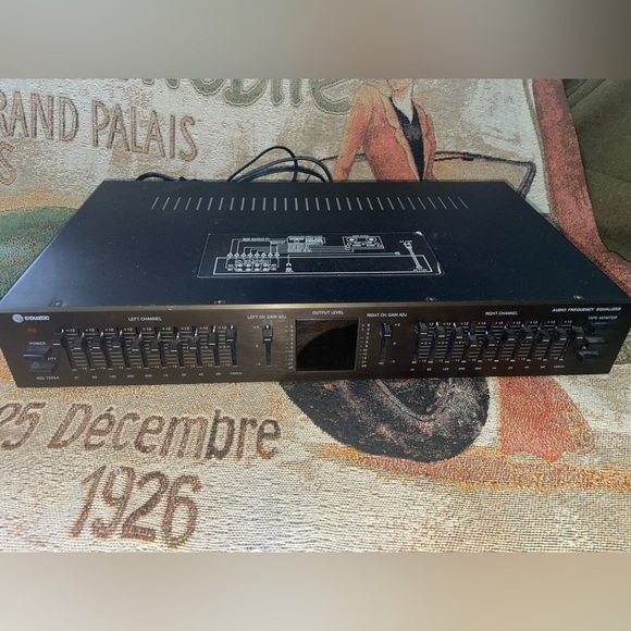 VIntage 1985 COUSTIC Graphic Audio Frequency Equalizer HEQ 7005A 10 Band - Picture 1 of 10